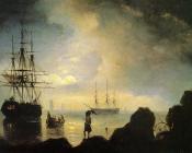 岸上的渔人 - 伊凡·康斯坦丁诺维奇·艾瓦佐夫斯基